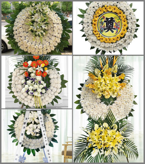 山东青岛黄岛区张家楼镇花圈速递
